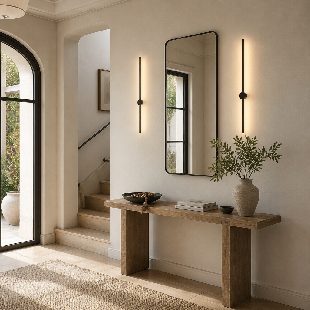 Minimalist Metal LED Linear Wall Sconce