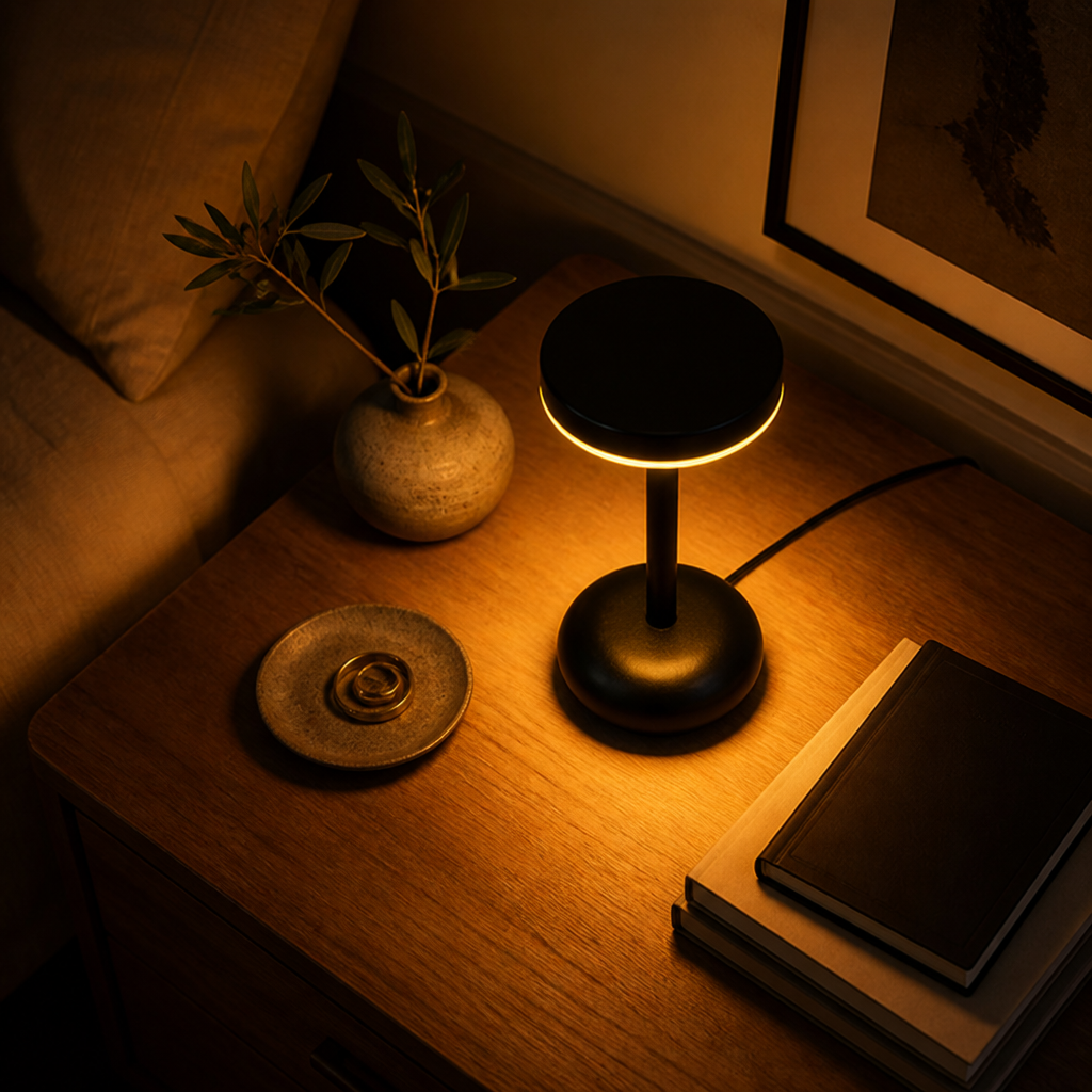 Minimalist Metal LED Touch Control Desk Lamp