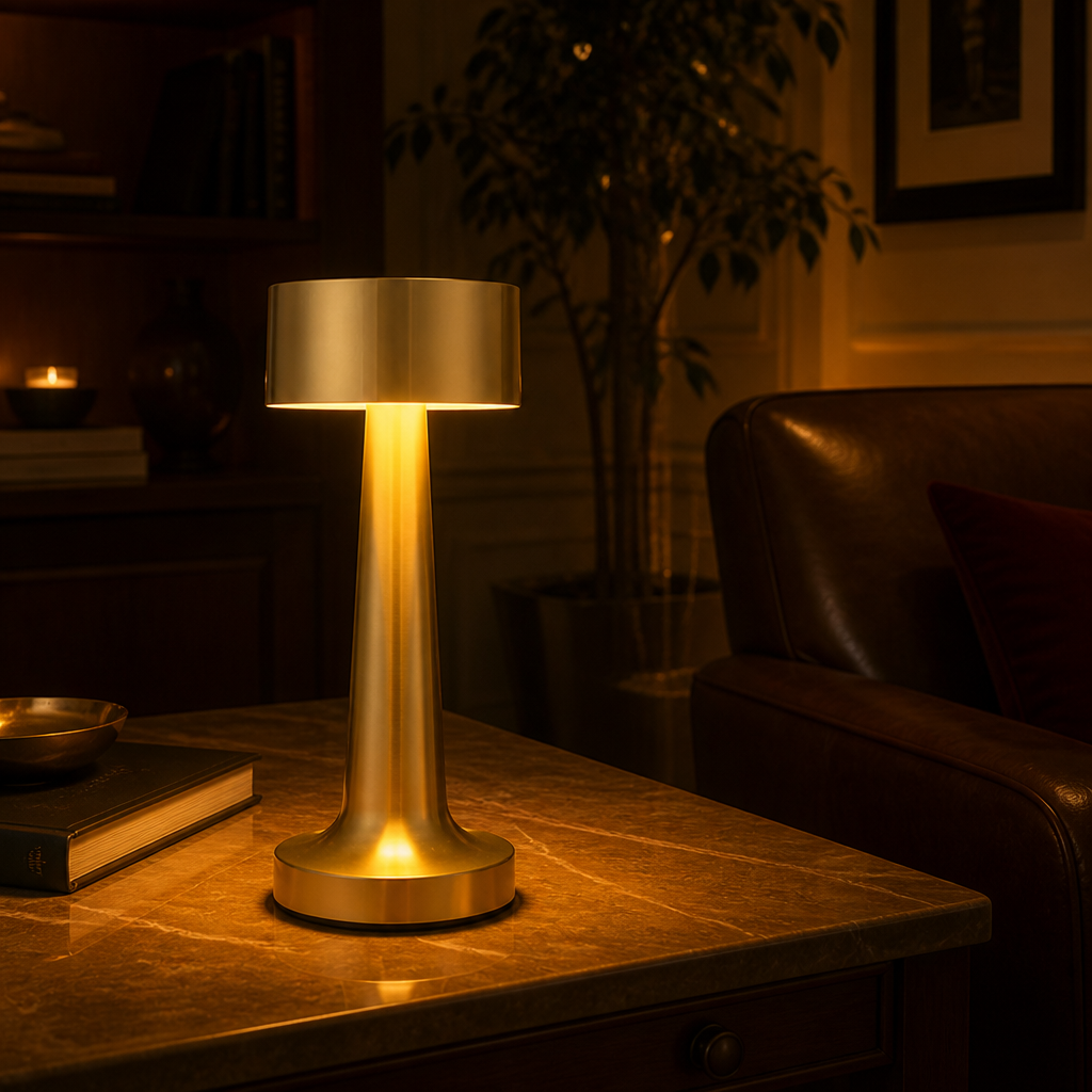 Minimalist Metal LED Touch Control Desk Lamp