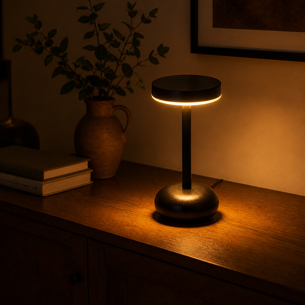 Minimalist Metal LED Touch Control Desk Lamp