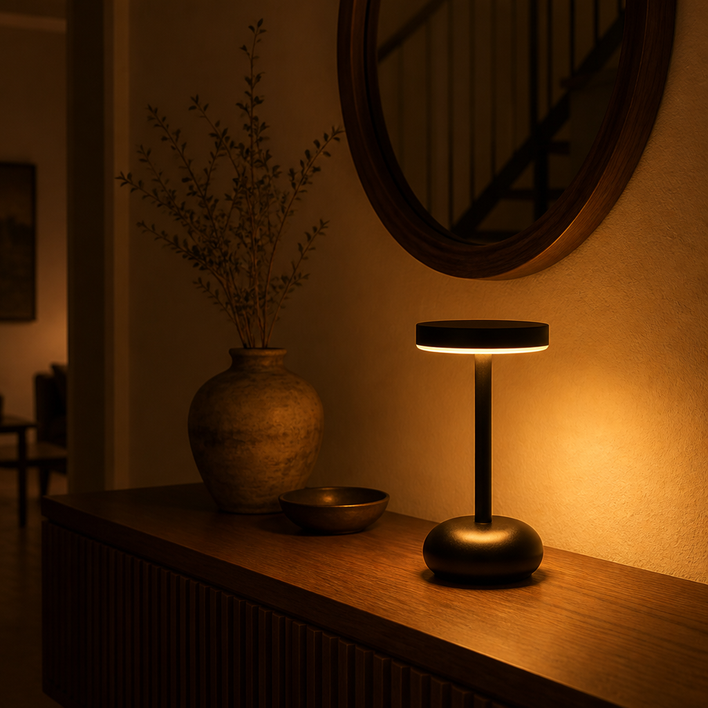 Minimalist Metal LED Touch Control Desk Lamp