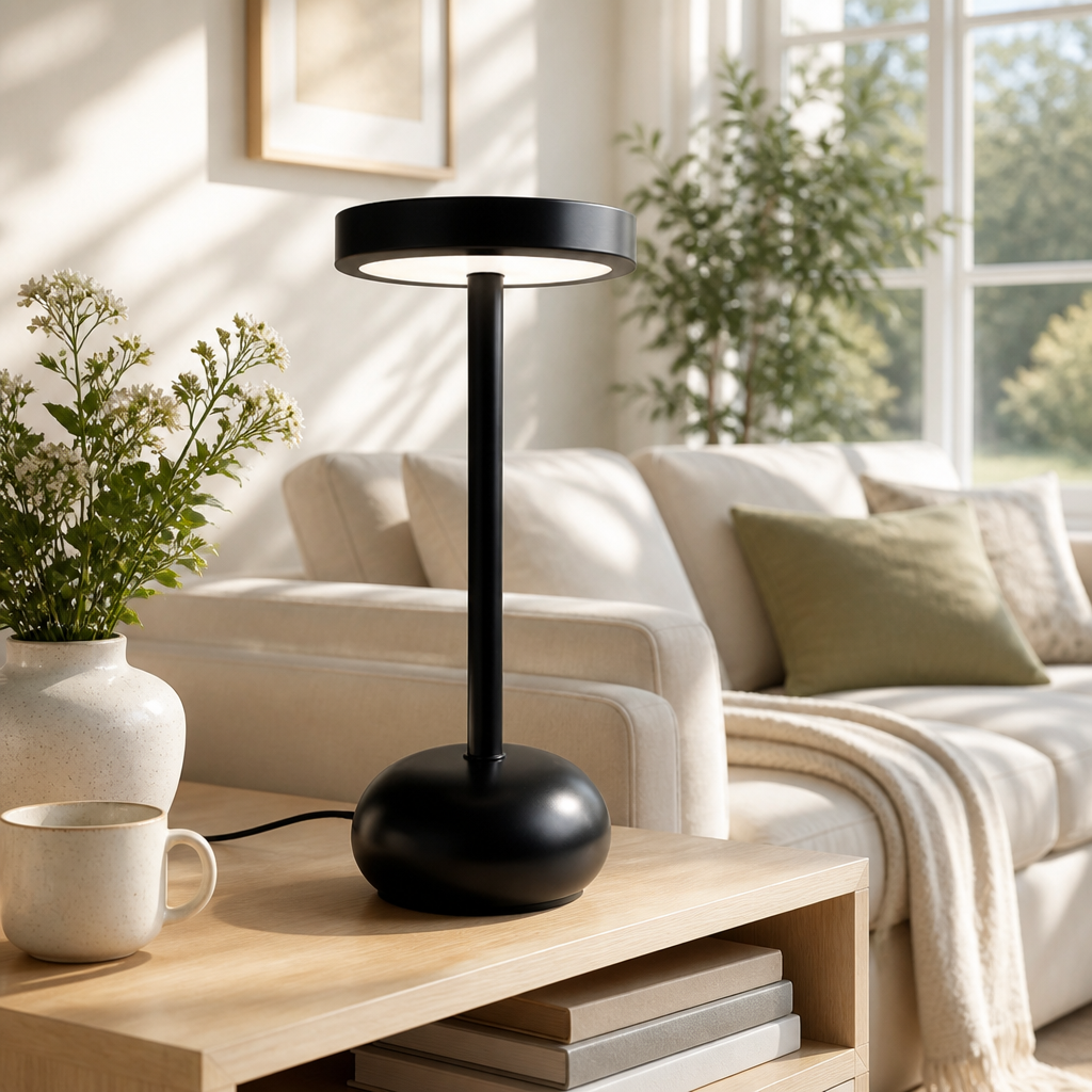 Minimalist Metal LED Touch Control Desk Lamp