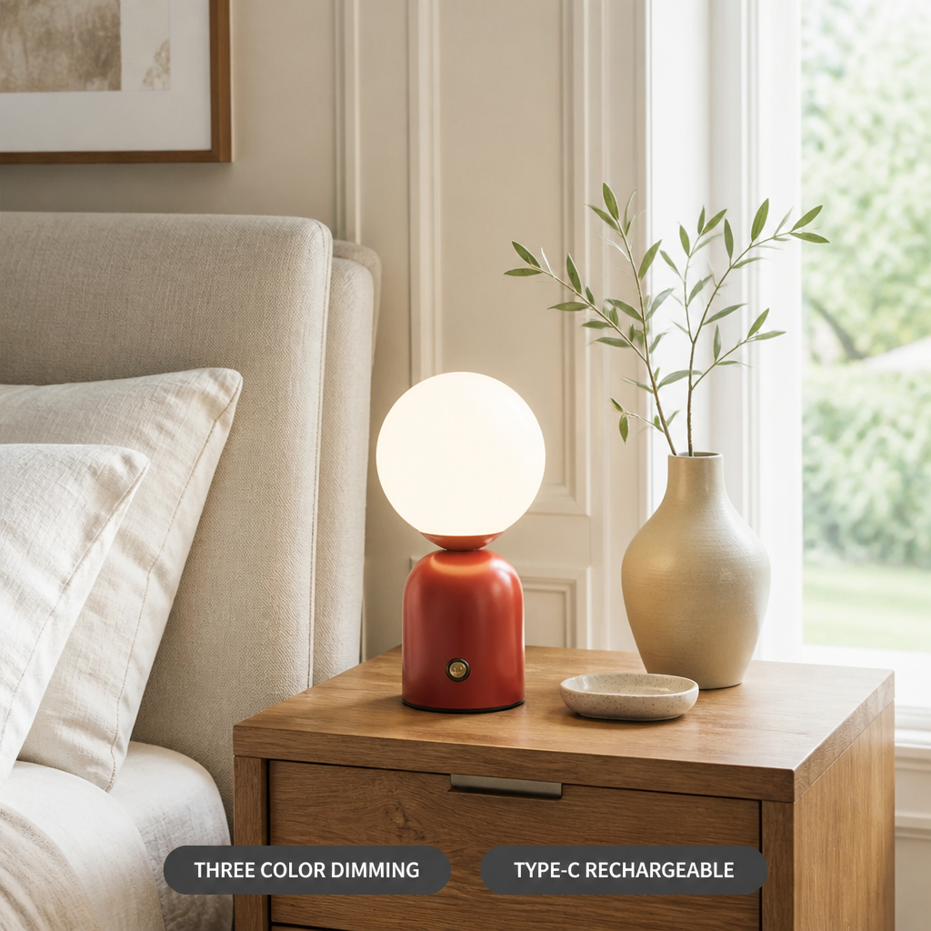 Minimalist Metal LED Touch Desk Lamp
