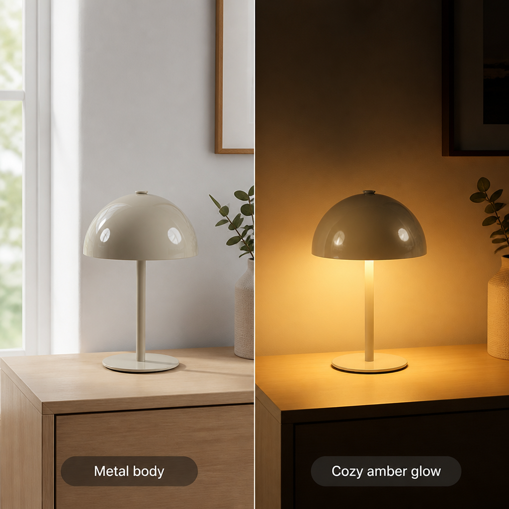 Minimalist Metal LED Touch Desk Lamp