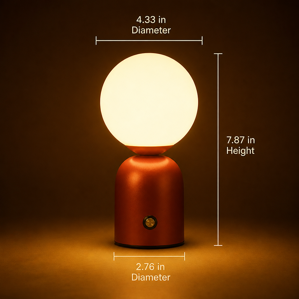 Minimalist Metal LED Touch Desk Lamp