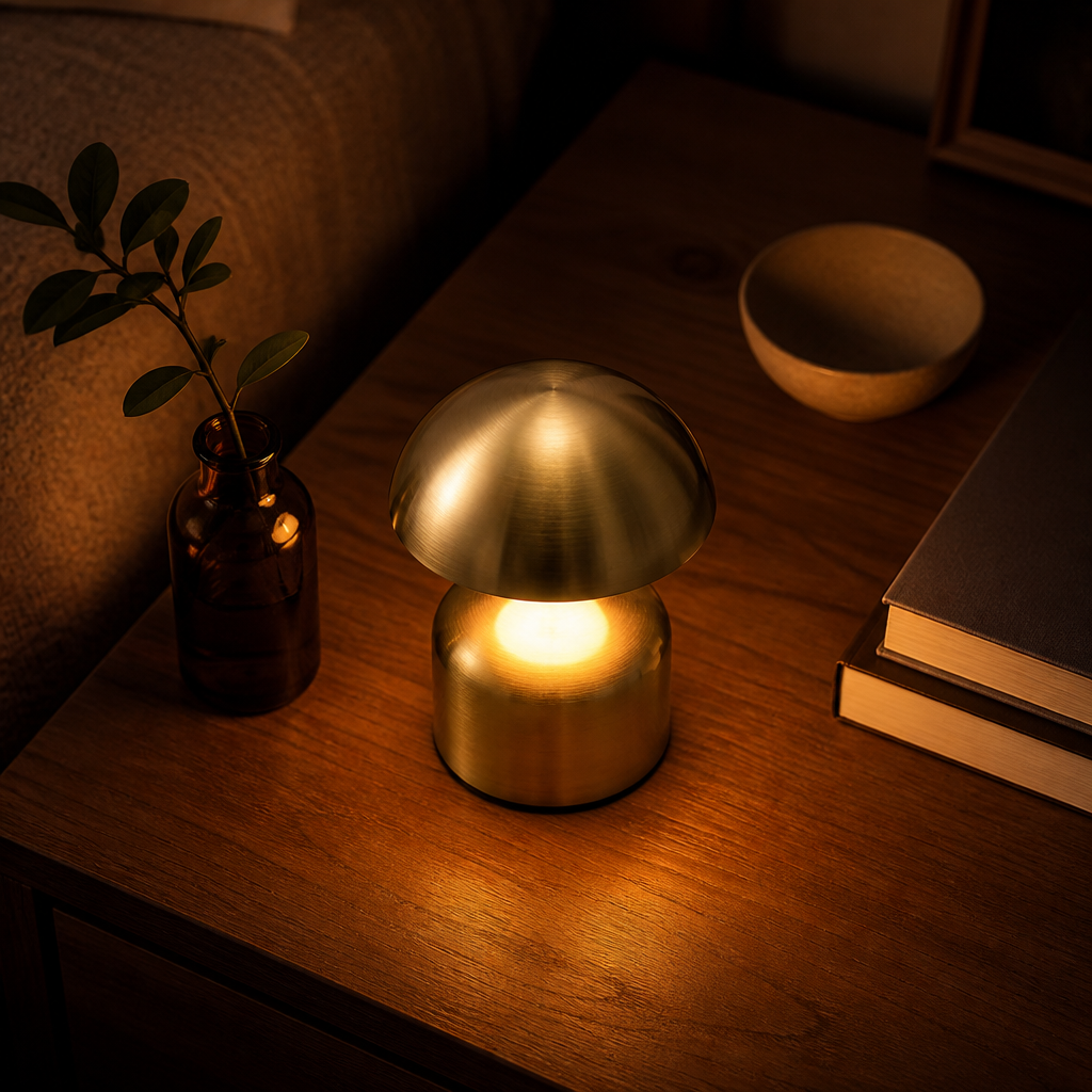 Minimalist Metal LED Touch Table Lamp