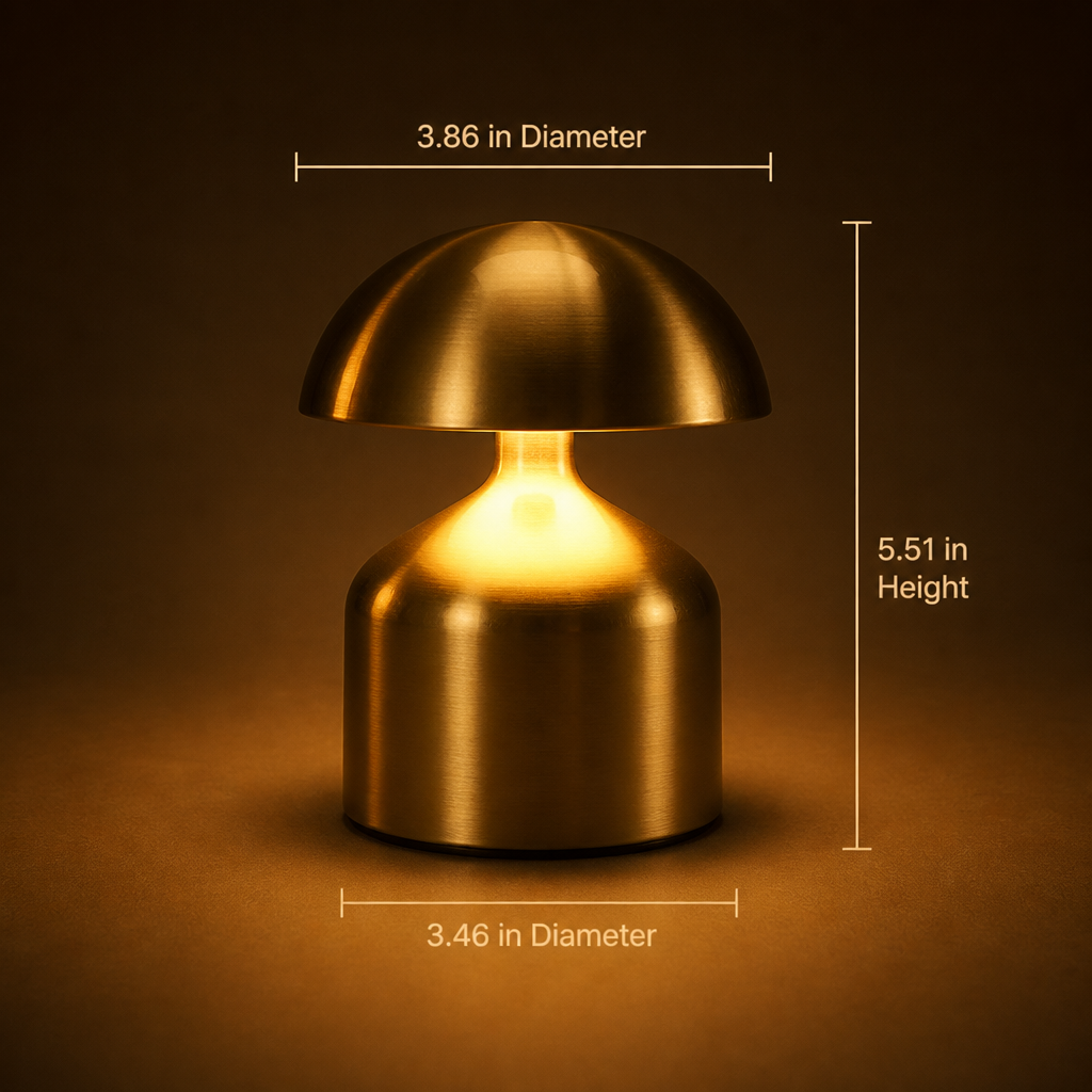 Minimalist Metal LED Touch Table Lamp