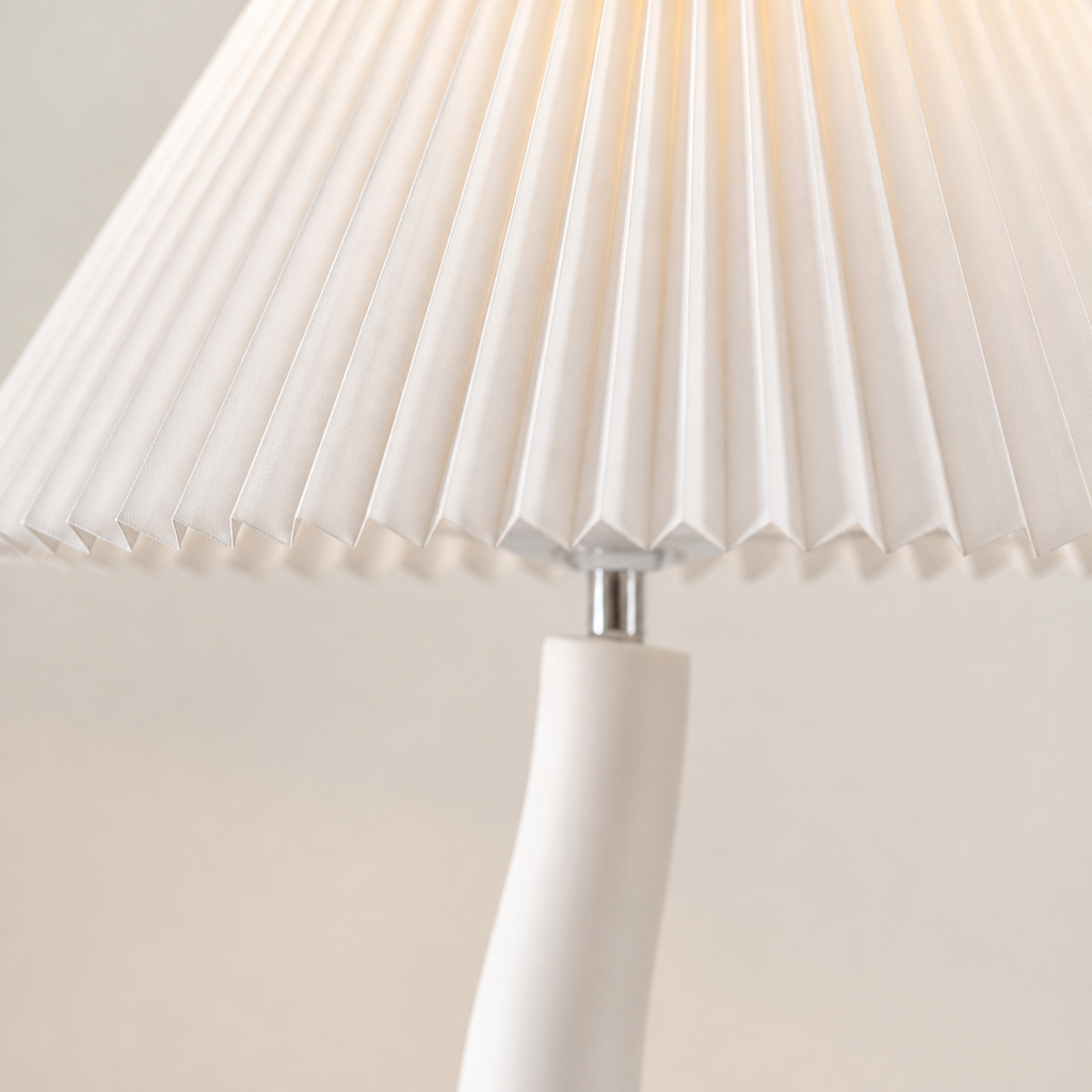 Minimalist Pleated Shade Floor Lamp