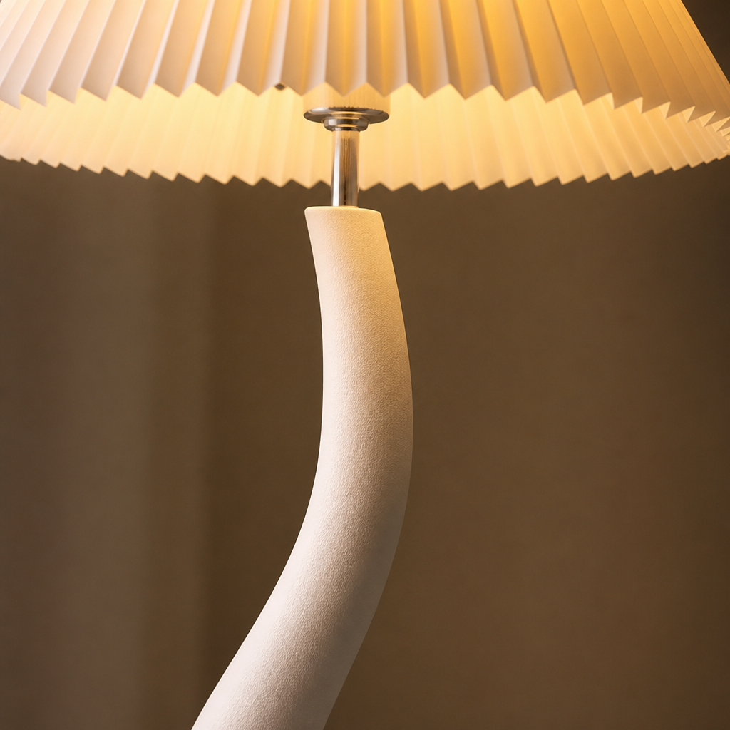 Minimalist Pleated Shade Floor Lamp