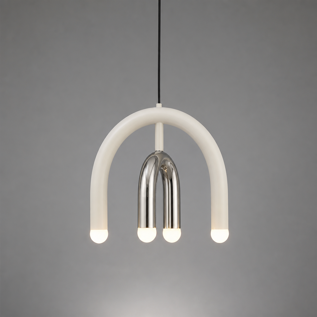 Minimalist Rainbow LED U-Shaped Pendant Light