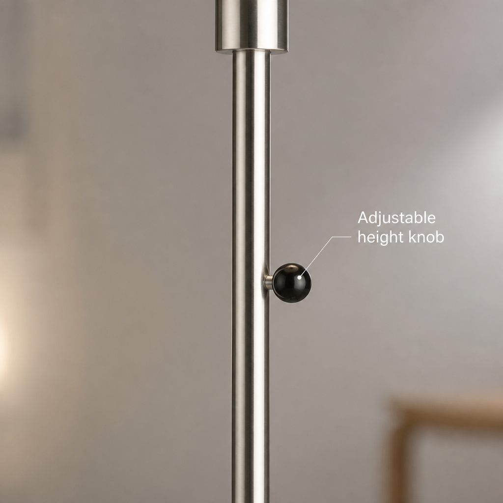 Minimalist Silver Floor Lamp