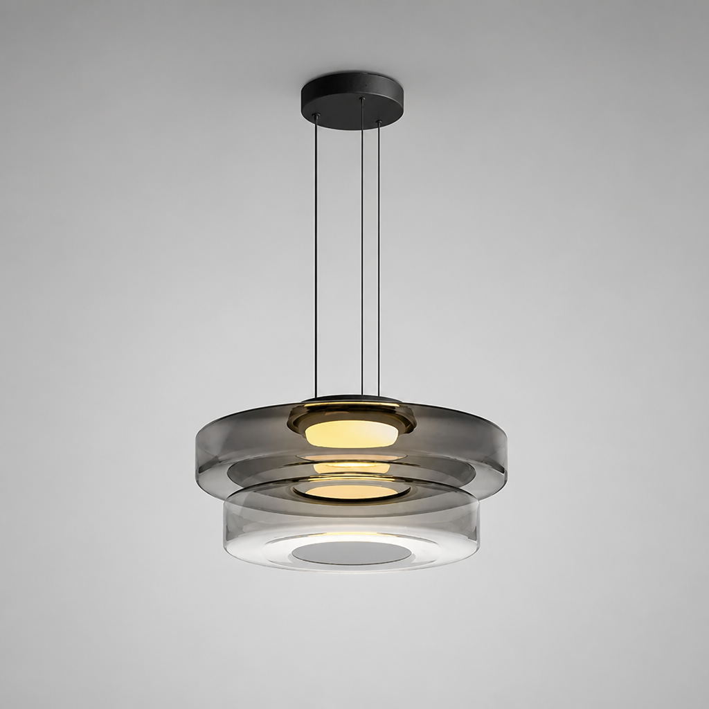 Minimalist Three-Layer Pendant Light