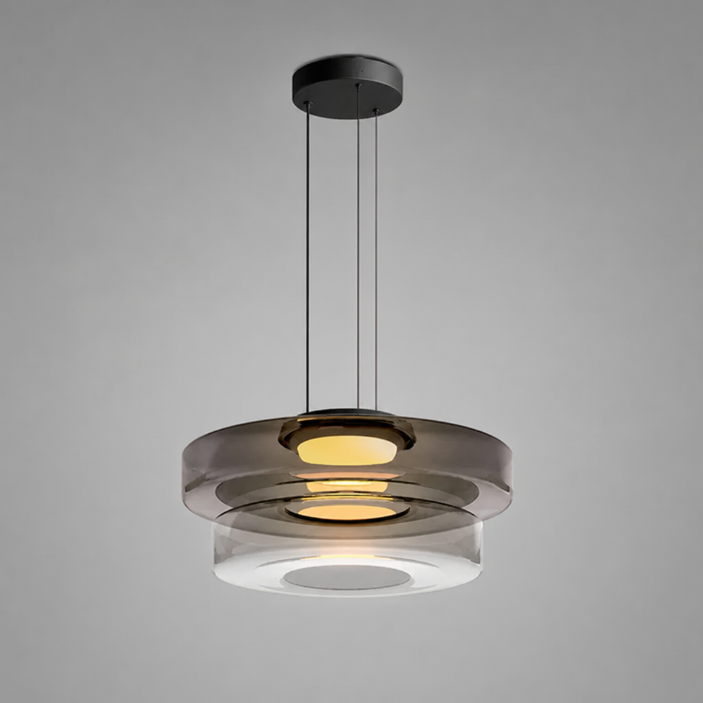 Minimalist Three-Layer Pendant Light