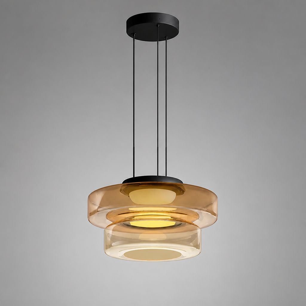 Minimalist Three-Layer Pendant Light