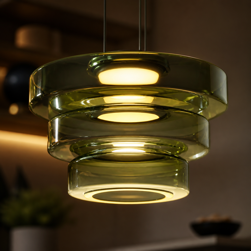 Minimalist Three-Layer Pendant Light