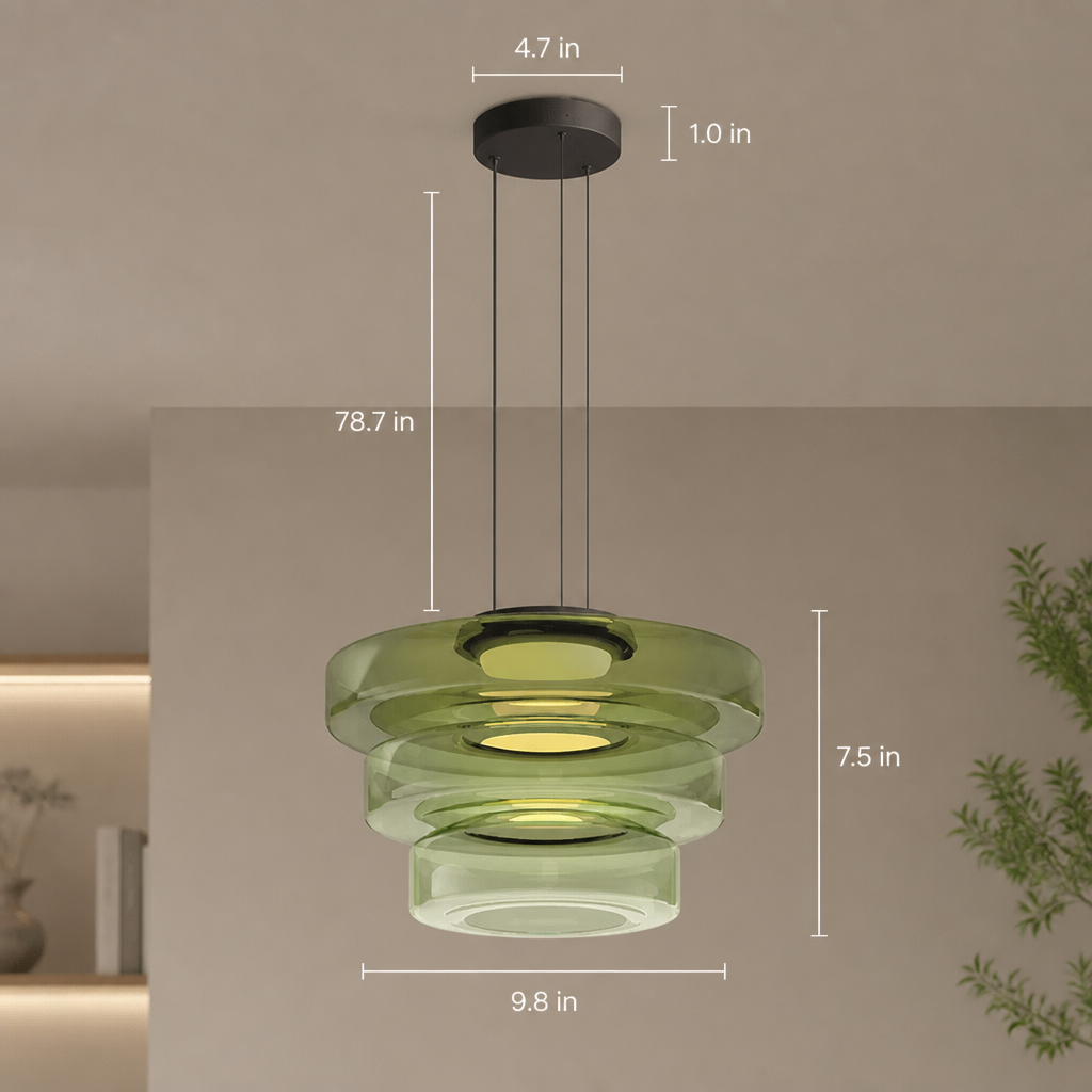Minimalist Three-Layer Pendant Light