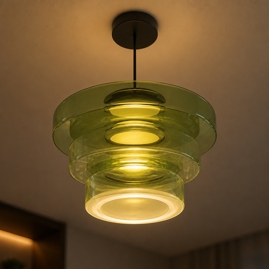 Minimalist Three-Layer Pendant Light