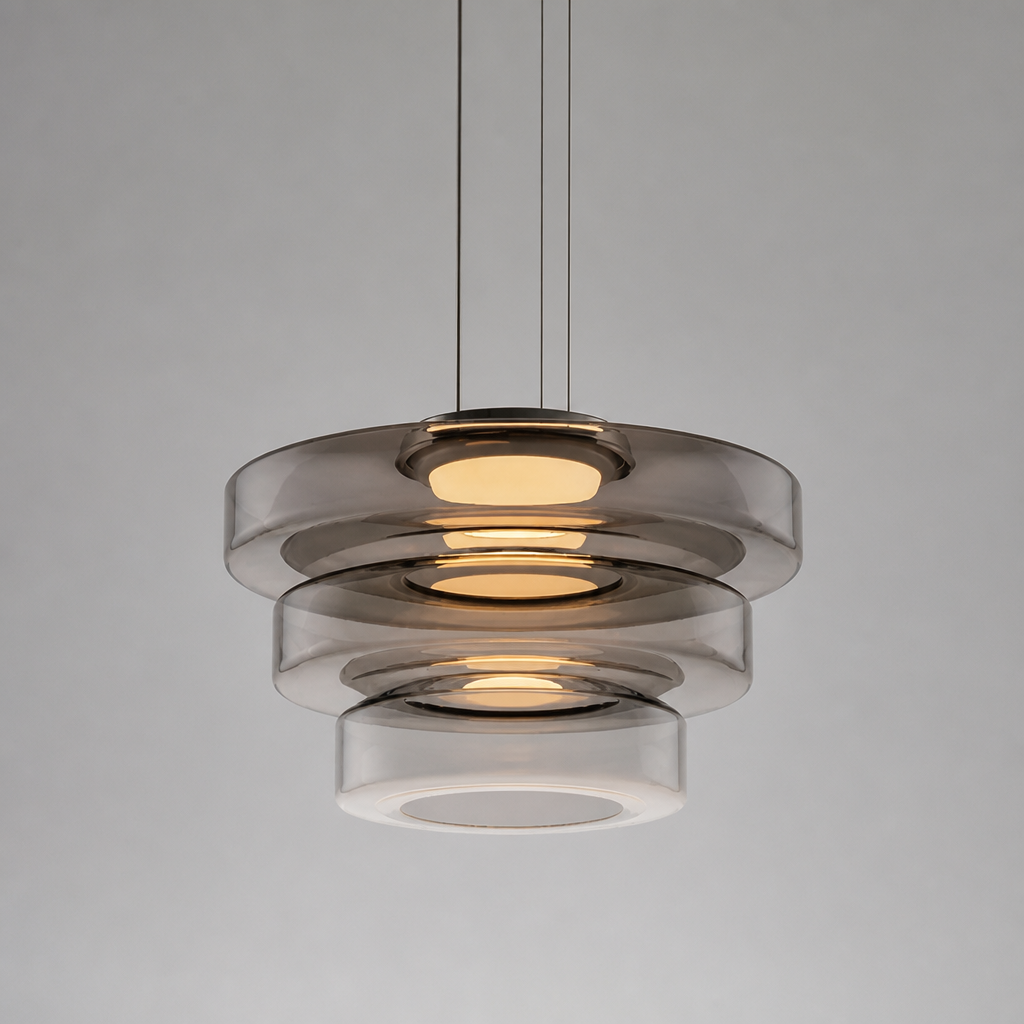 Minimalist Three-Layer Pendant Light