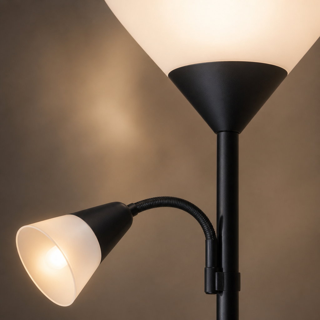 Minimalist Uplighter & Spotlight Floor Lamp