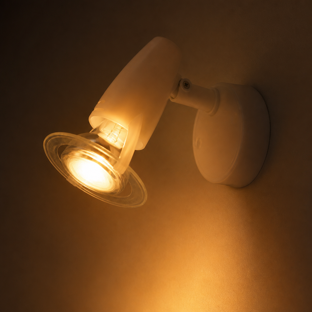 Minimalist White Adjustable Wall Sconce