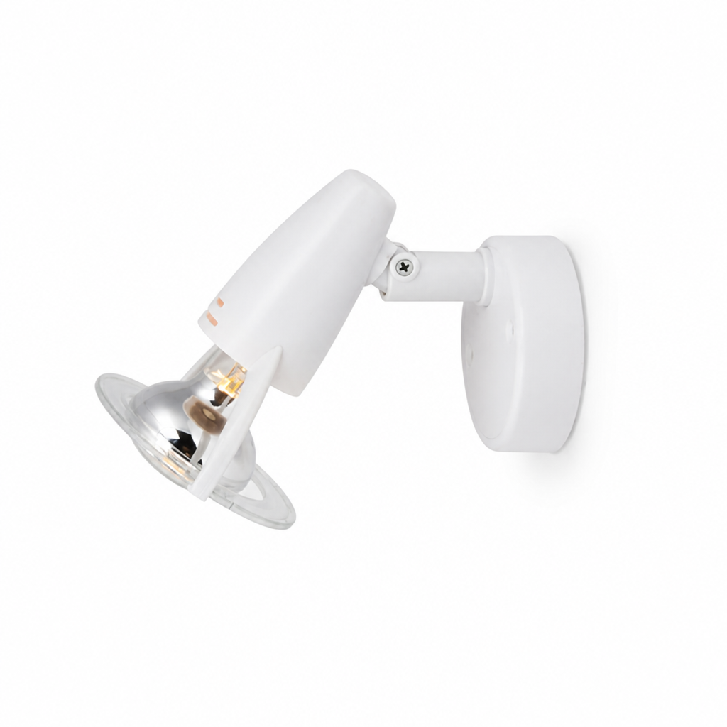 Minimalist White Adjustable Wall Sconce