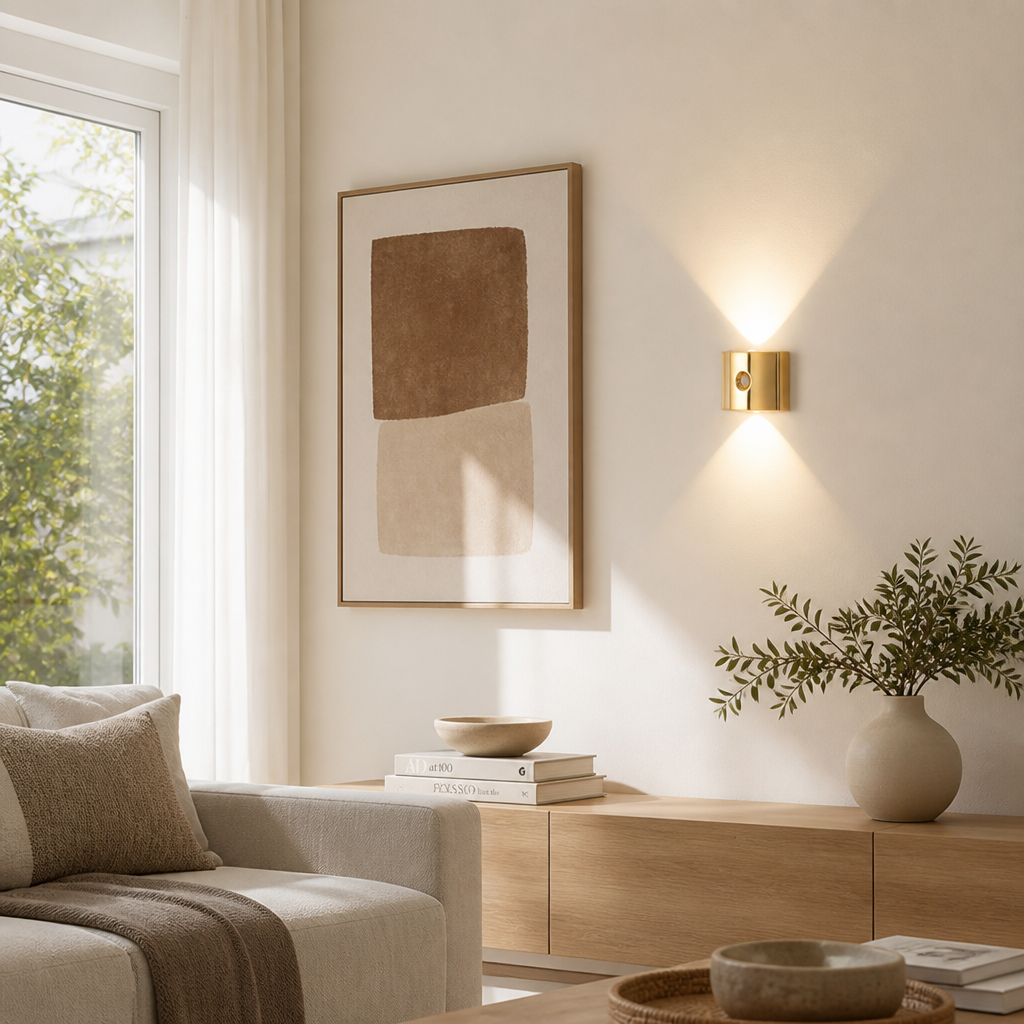 Minimalist White LED Motion Sensor Night Light
