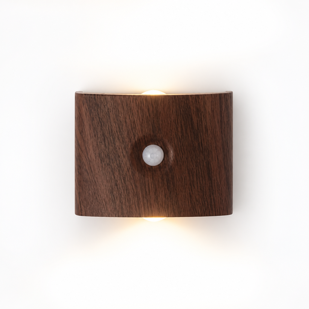 Minimalist White LED Motion Sensor Night Light