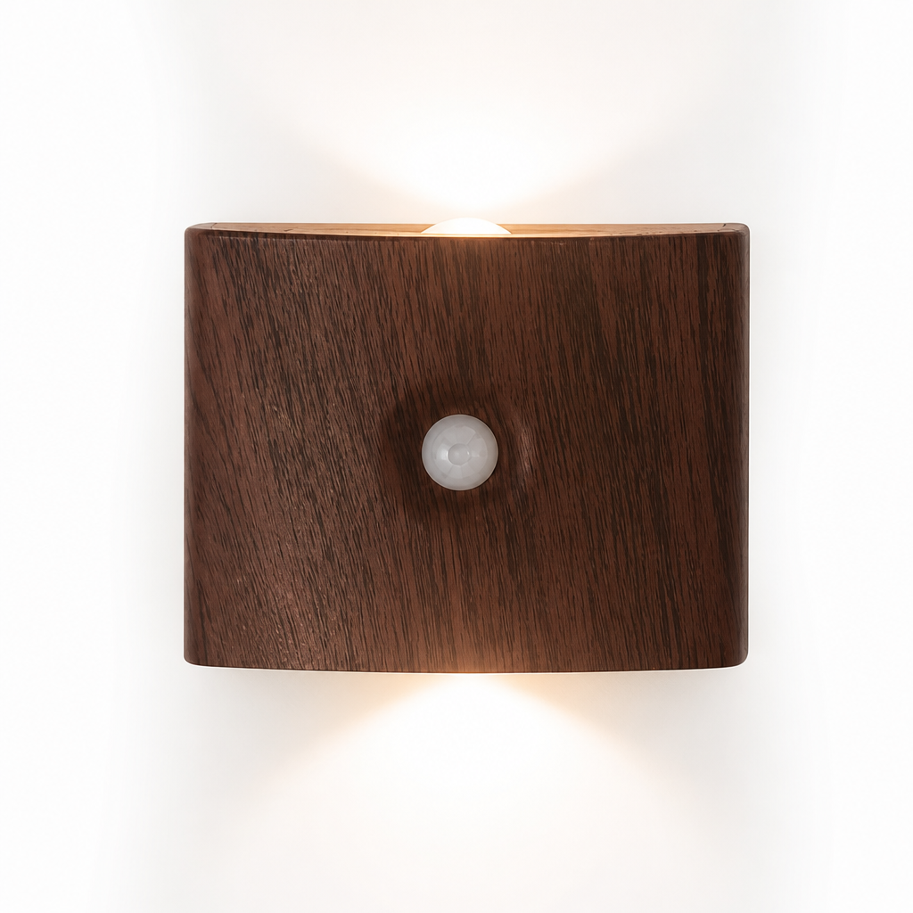 Minimalist White LED Motion Sensor Night Light