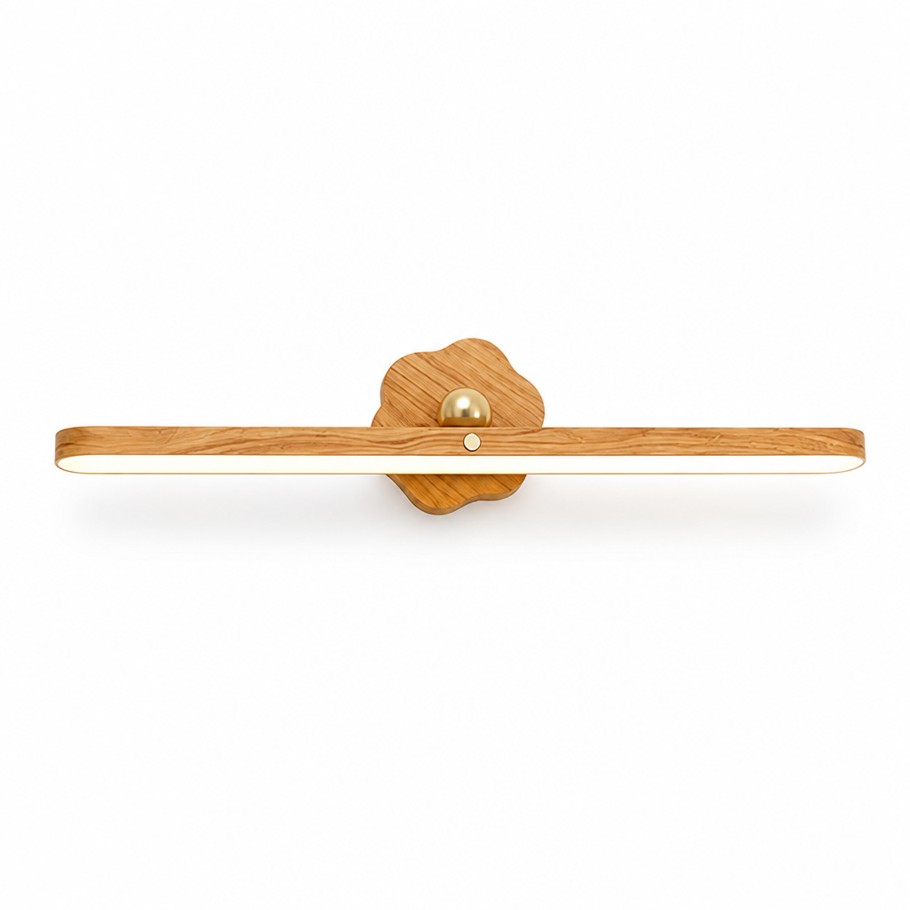 Minimalist Wood Grain Magnetic LED Strip