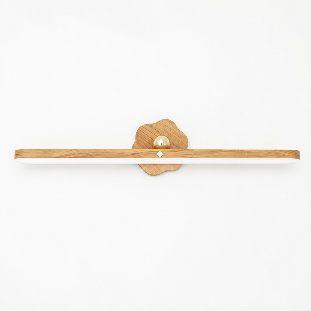 Minimalist Wood Grain Magnetic LED Strip