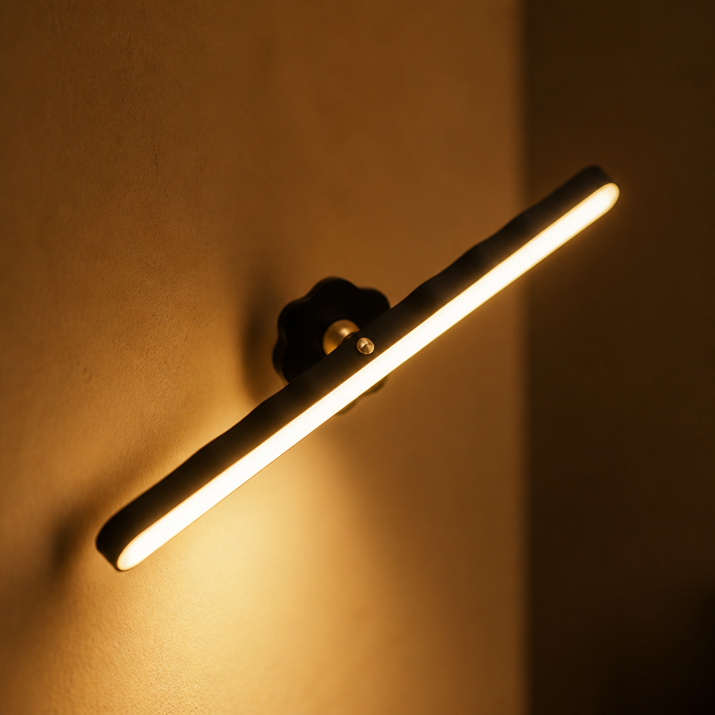 Minimalist Wood Grain Magnetic LED Strip