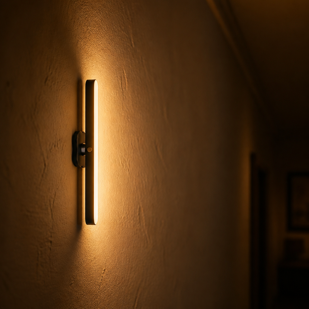 Minimalist Wood Grain Magnetic LED Strip