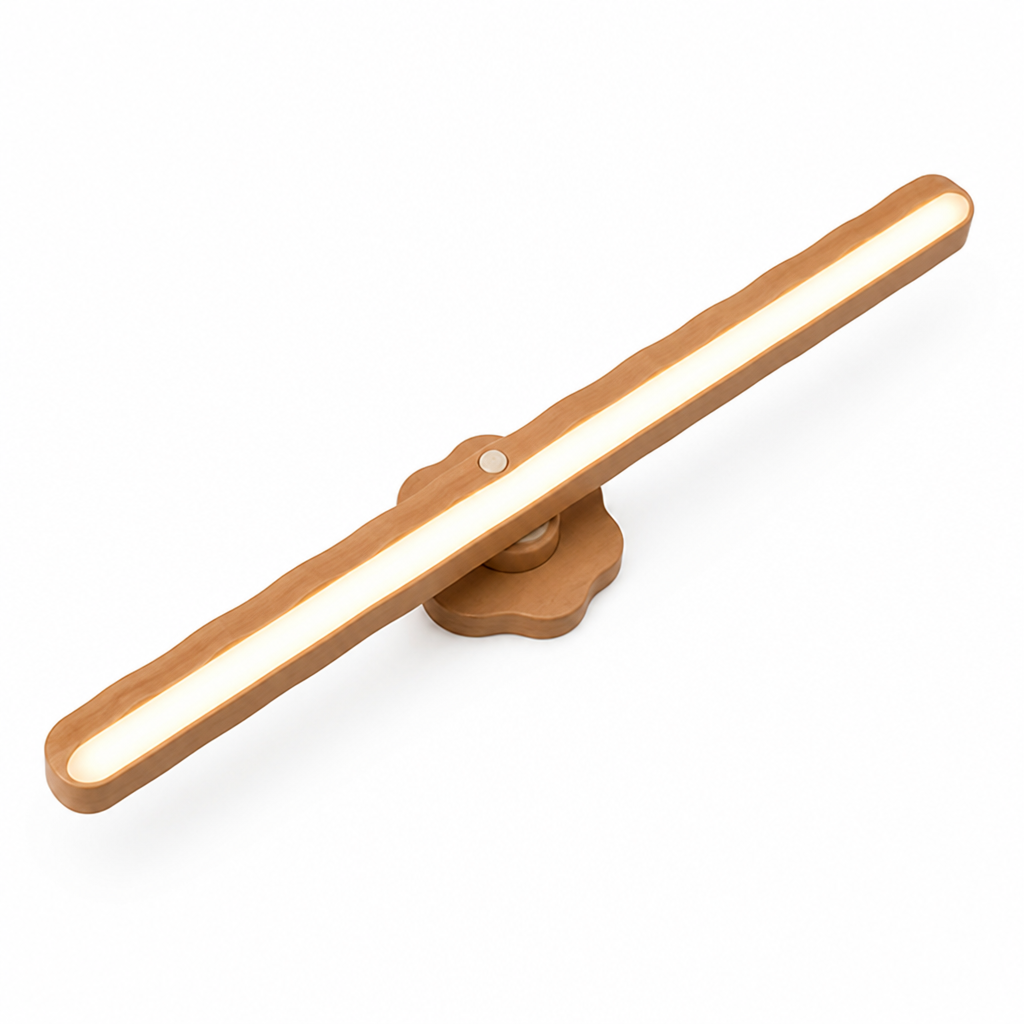 Minimalist Wood Grain Magnetic LED Strip