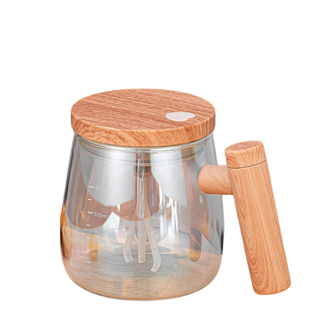 Mixer Mug Maple Wood Rechargeable USB 400ml