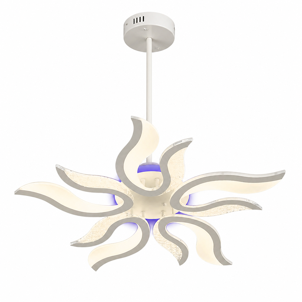Modern Acrylic LED Flame-Shaped Ceiling Light