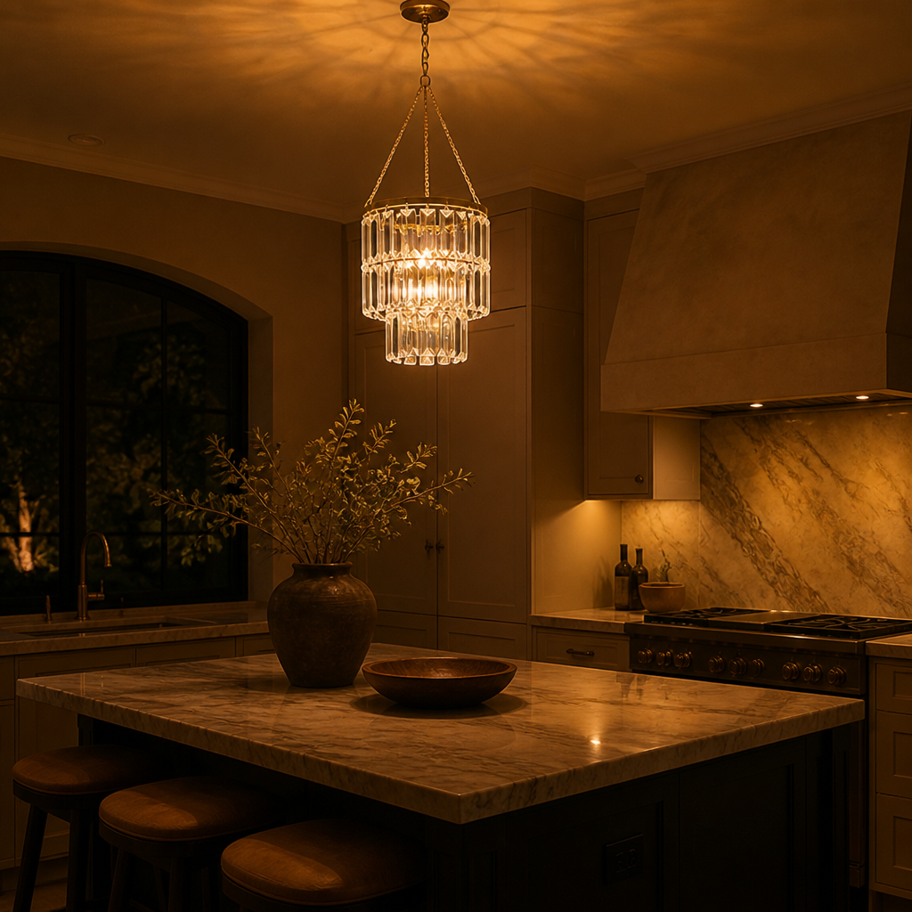 Modern Acrylic Two-Tier Pendant Light