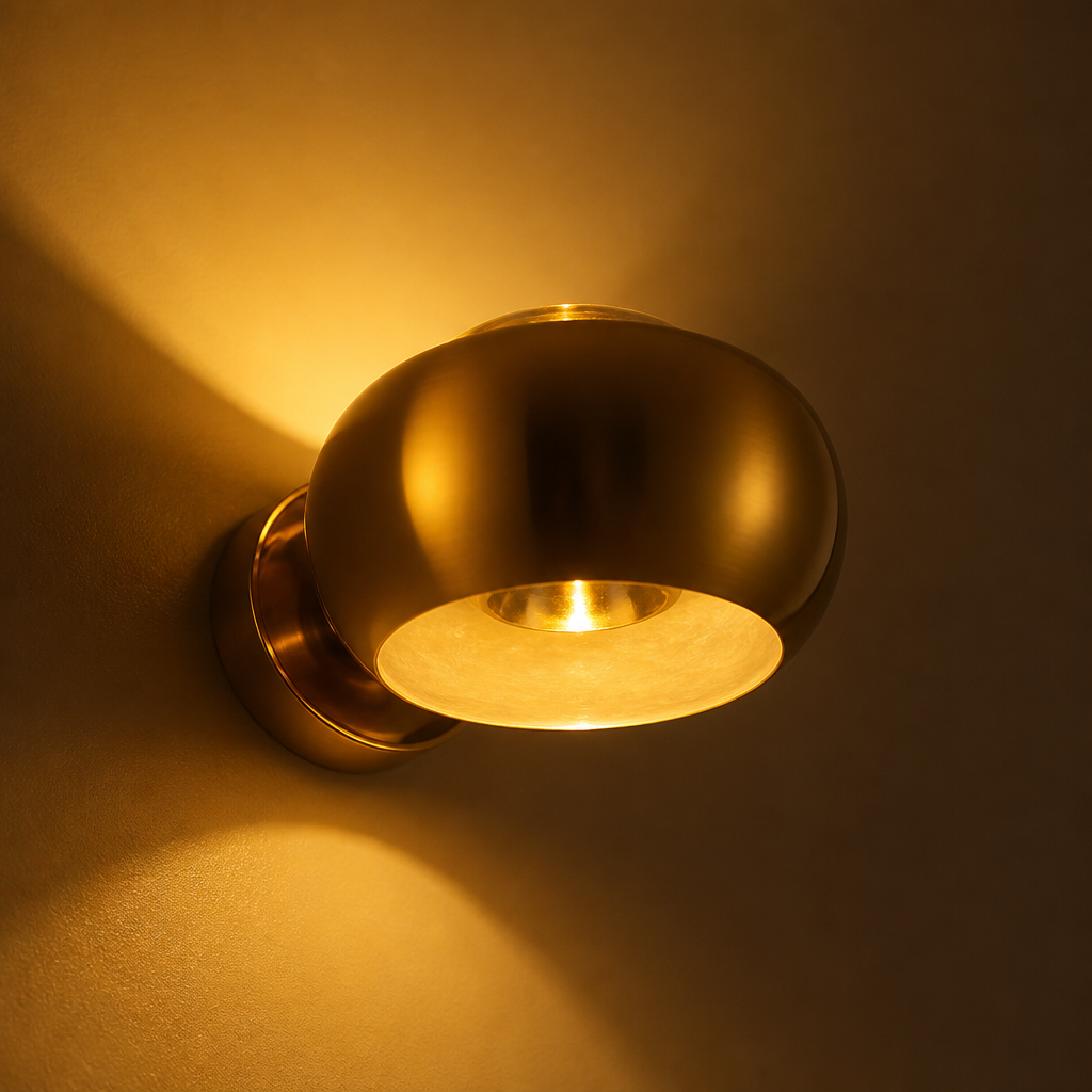 Modern Aluminum & Crystal LED Wall Sconce