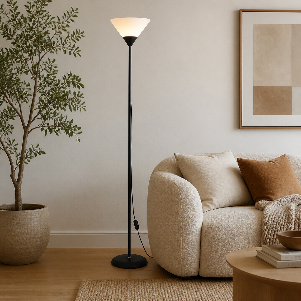 Modern Black & White LED Floor Lamp