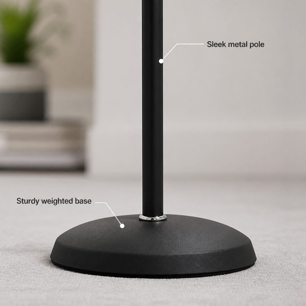 Modern Black & White LED Floor Lamp
