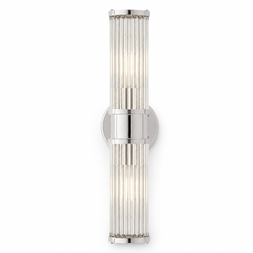 Modern Brass Crystal LED Dimmable Wall Sconce