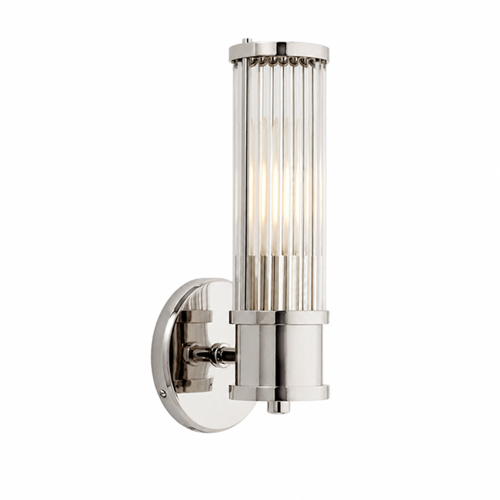 Modern Brass Crystal LED Dimmable Wall Sconce