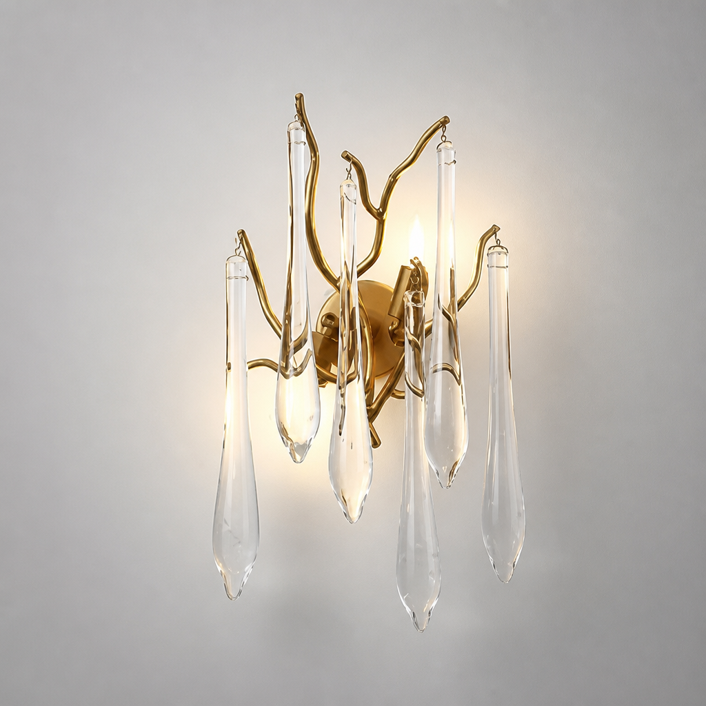 Modern Crystal Adjustable Pendant Light