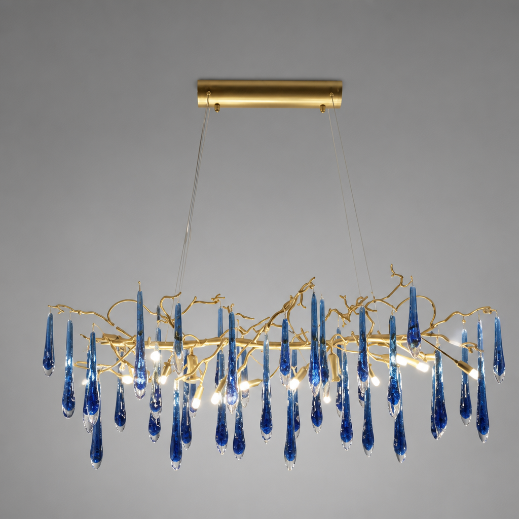 Modern Crystal Adjustable Pendant Light