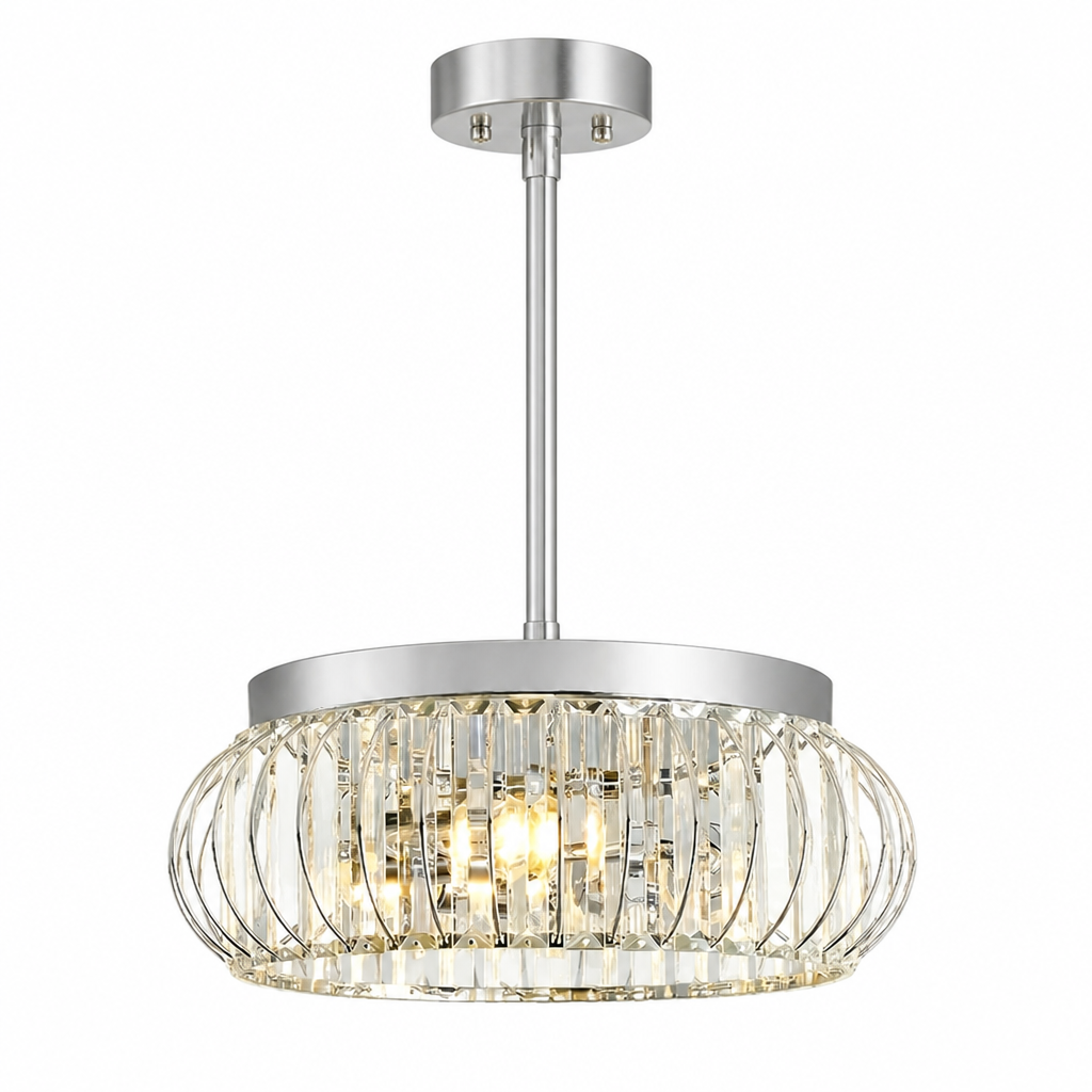 Modern Crystal Cage Ceiling Light