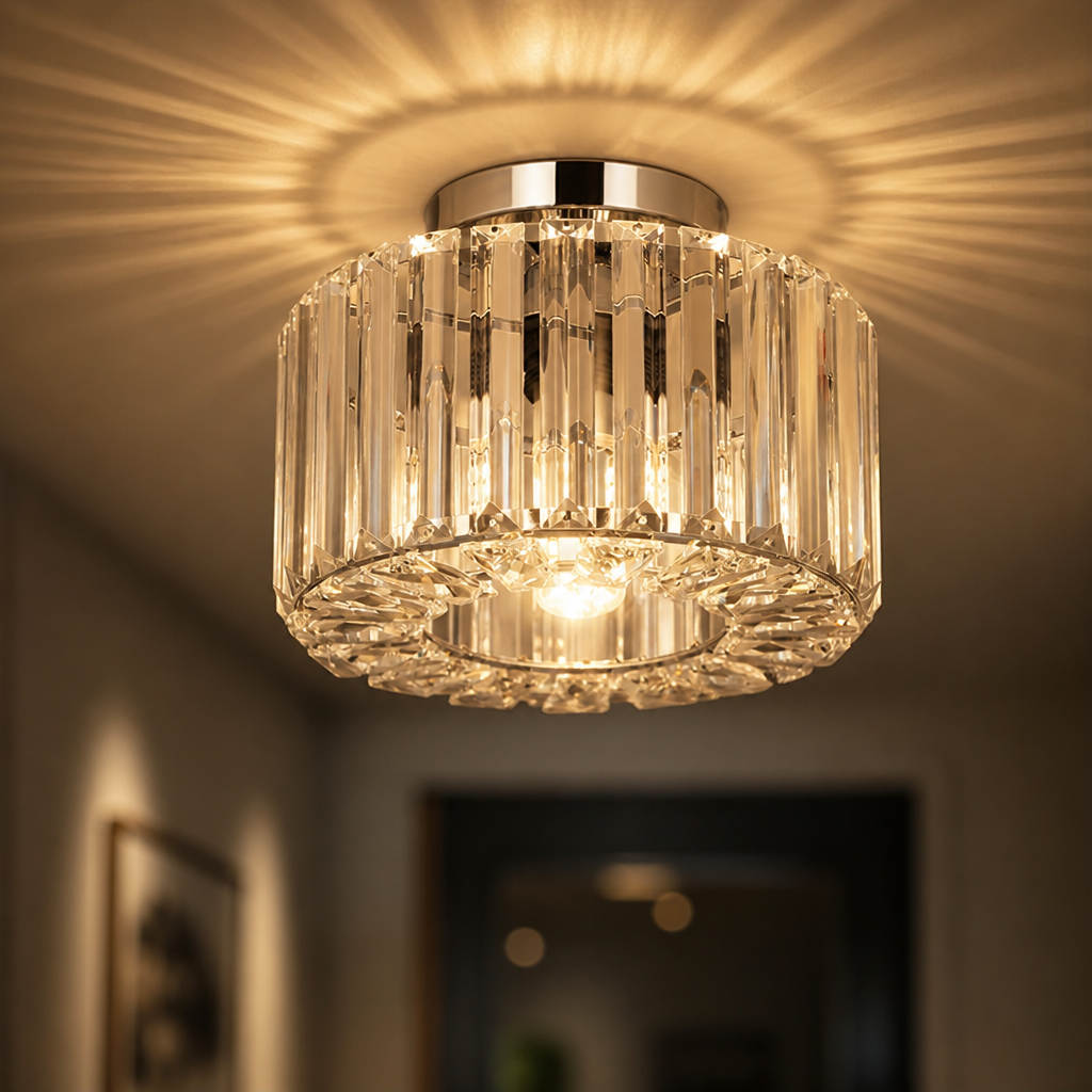Modern Crystal Ceiling Light