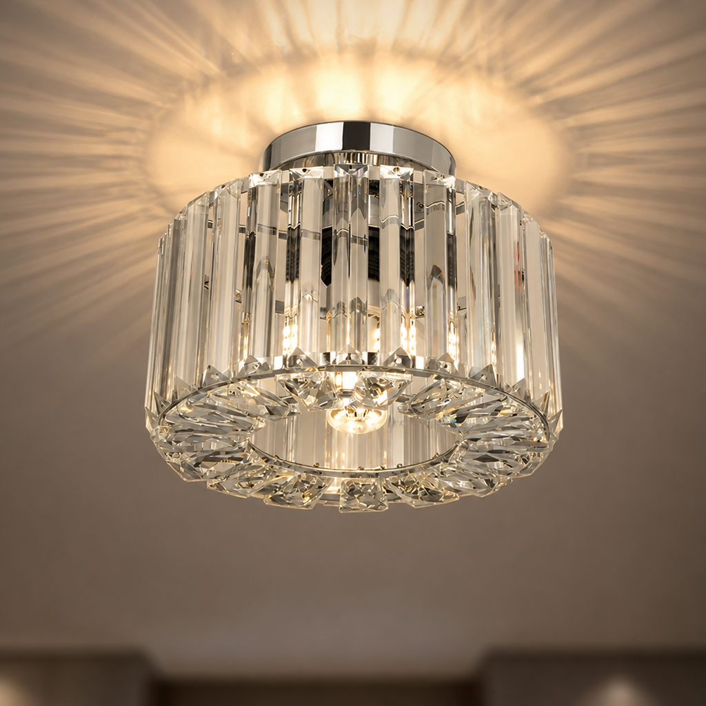 Modern Crystal Ceiling Light