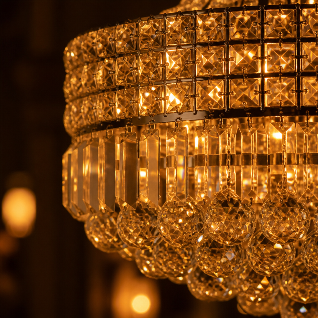 Modern Crystal Empire Pendant Light
