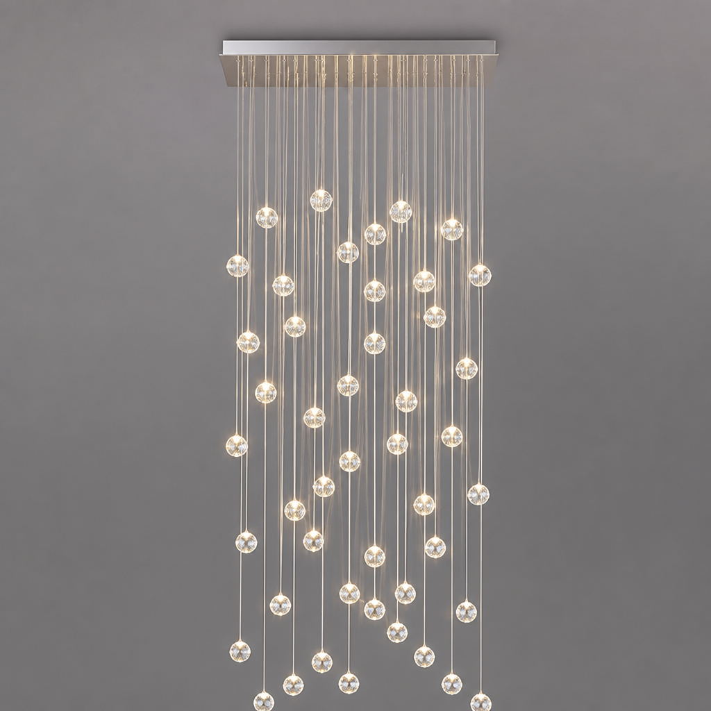 Modern Crystal LED Ball Chandelier