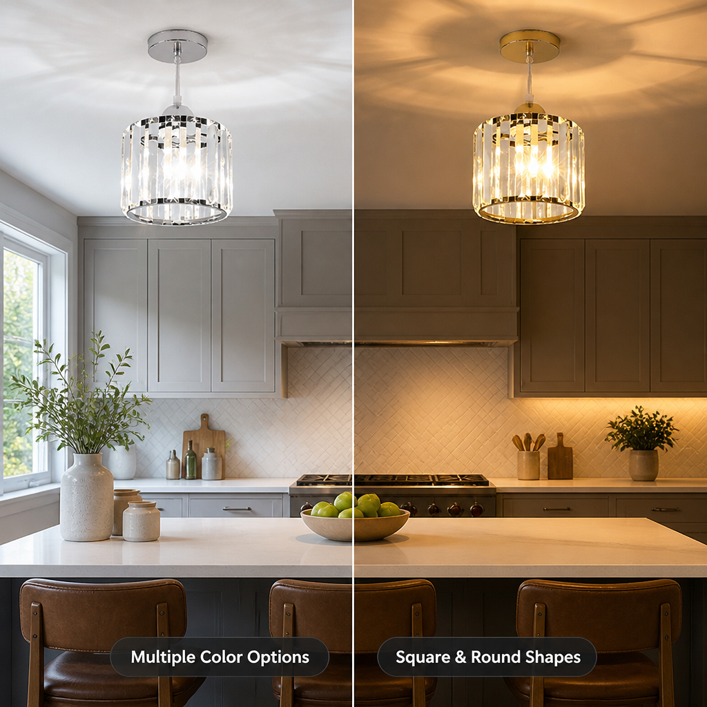 Modern Crystal LED Ceiling Light