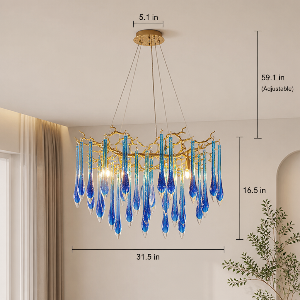 Modern Crystal LED Pendant Light